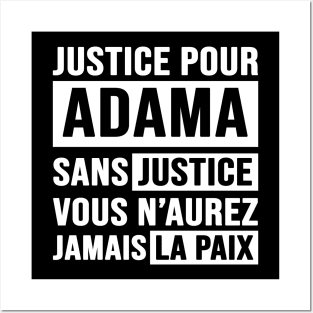 Justice Pour ADAMA Posters and Art